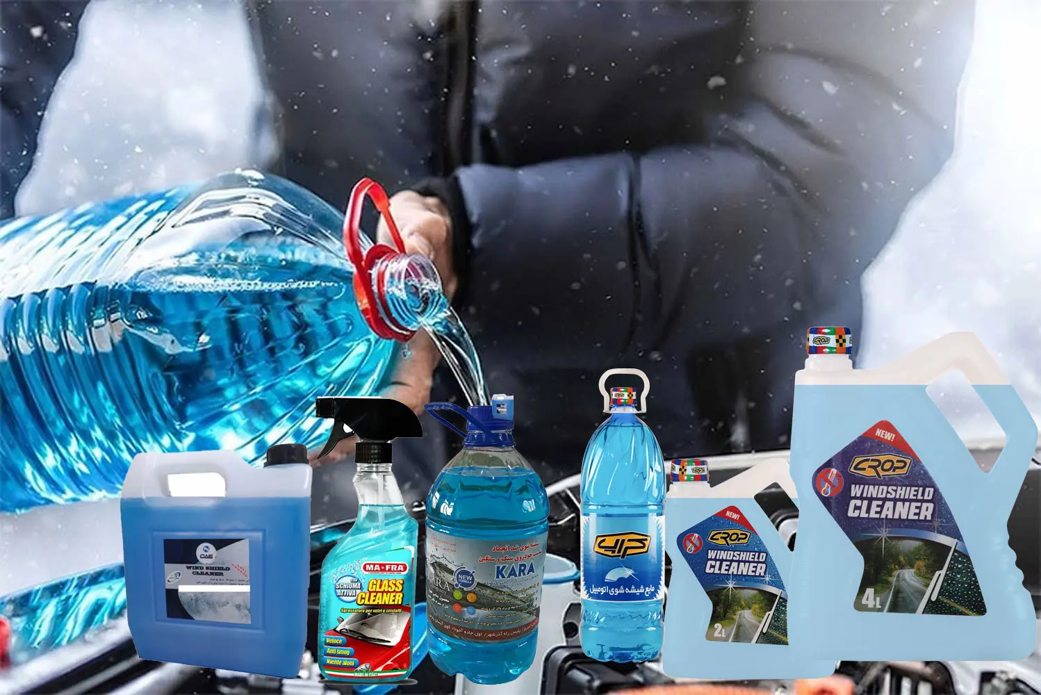 5 تا از بهترین برند مایع شیشه شور خودرو و ماشین