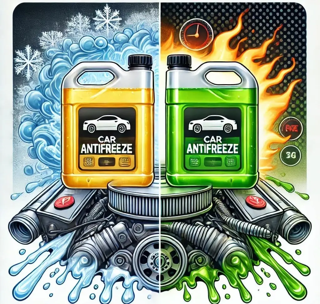 تفاوت ضد یخ اسیدی و روغنی و کولانت و رنگ آنها تفاوت ضد یخ اسیدی و روغنی و کولانت و رنگ آنها